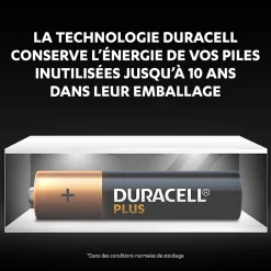 Pile alcaline AAA (LR03) Duracell Plus, lot de 6