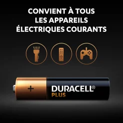 Pile alcaline AAA (LR03) Duracell Plus, lot de 6