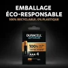 Pile alcaline AAA (LR03) Duracell Optimum, lot de 4