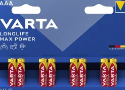 Pile alcaline AAA (LR03) Varta Long-life Max Power, lot de 8