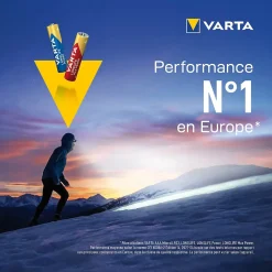 Pile alcaline AAA (LR03) Varta Long-life Max Power, lot de 4