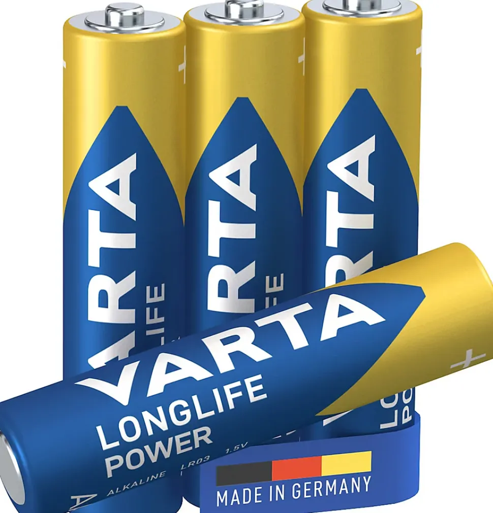 Pile alcaline AAA (LR03) Varta Long-life Power D, lot de 4