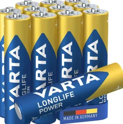 Pile alcaline AAA (LR03) Varta Long-life Power, lot de 12