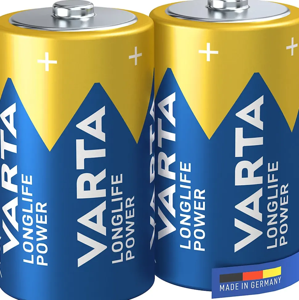 Pile alcaline D (LR20) Varta Long-life Power D, lot de 2