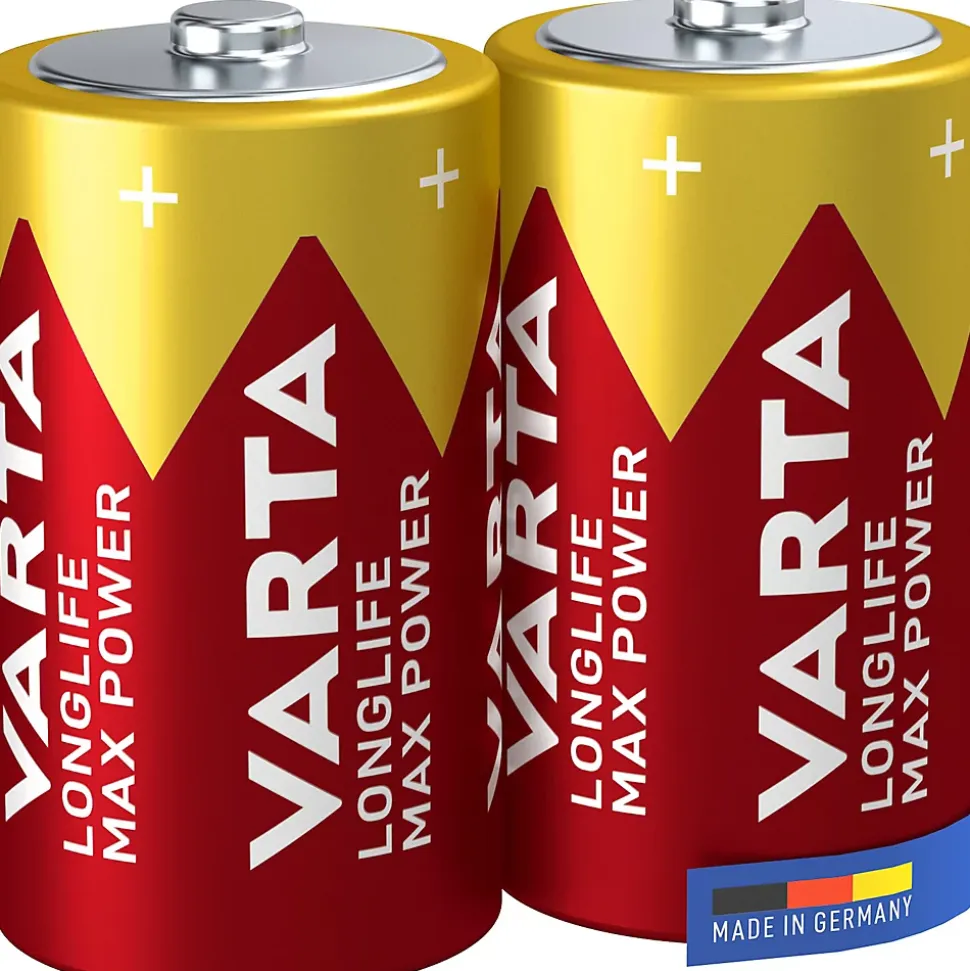 Pile alcaline D (LR20) Varta Long-life Max Power D, lot de 2