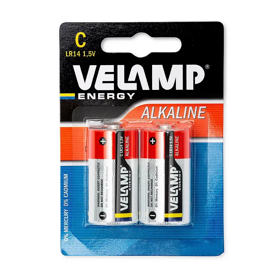 Pile alcaline, demi torche LR14 C, 1.5V, 2 pièces