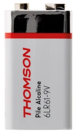 Pile alcaline 6LR61 9V - Thomson