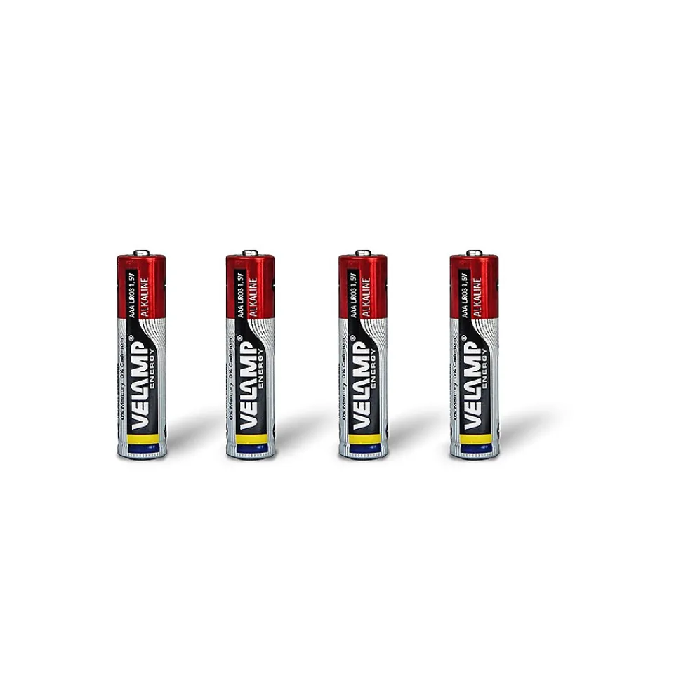 Pile alcaline mini stylet LR03 AAA, 1,5V - Blister de 4