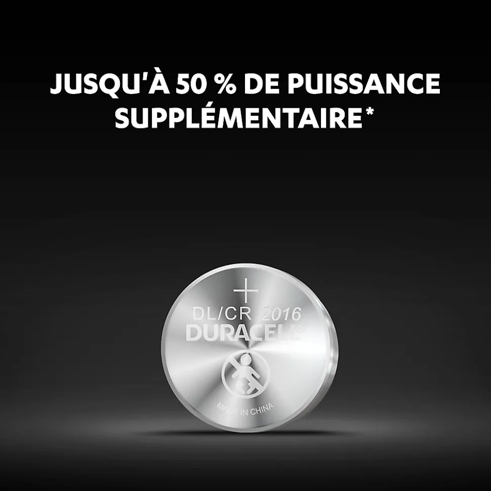 Pile au lithium CR2016 Duracell, lot de 2