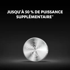 Pile au lithium CR2025 Duracell, lot de 2