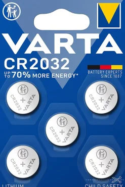Pile au lithium CR2032 Varta, lot de 5