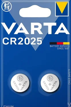 Pile au lithium CR2025 Varta, lot de 2