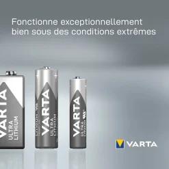 Pile au lithium 9V (PP3) Varta, lot de 1