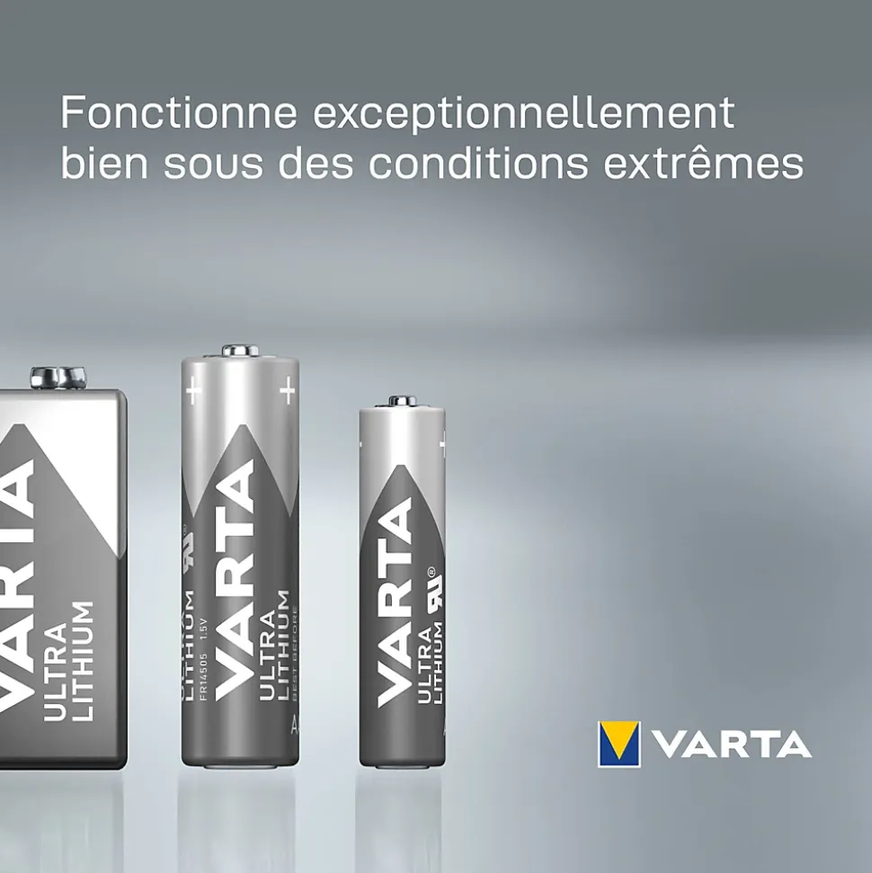 Pile au lithium 9V (PP3) Varta, lot de 1