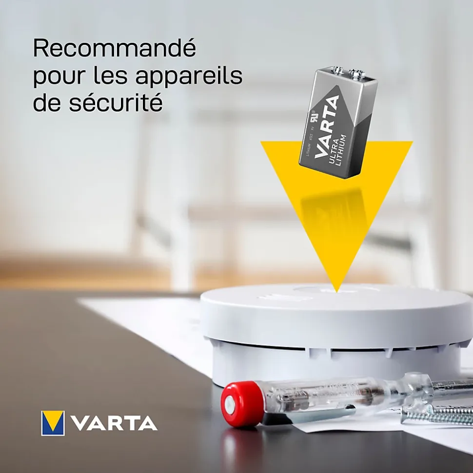 Pile au lithium 9V (PP3) Varta, lot de 1