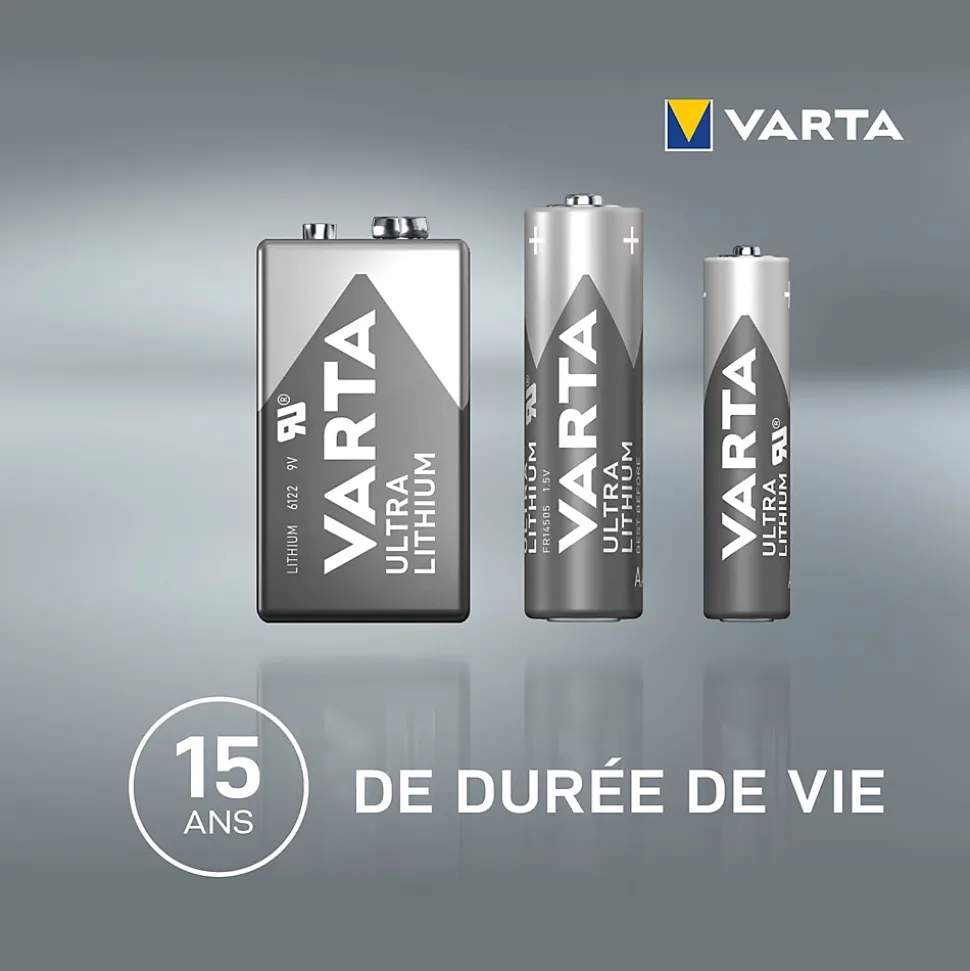 Pile au lithium 9V (PP3) Varta, lot de 1