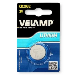 Pile bouton au lithium CR2032, 3V 210mAh