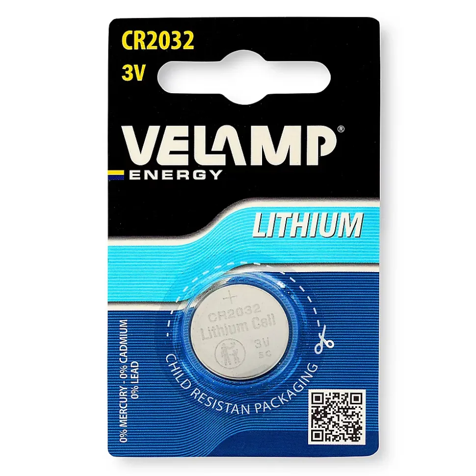 Pile bouton au lithium CR2032, 3V 210mAh