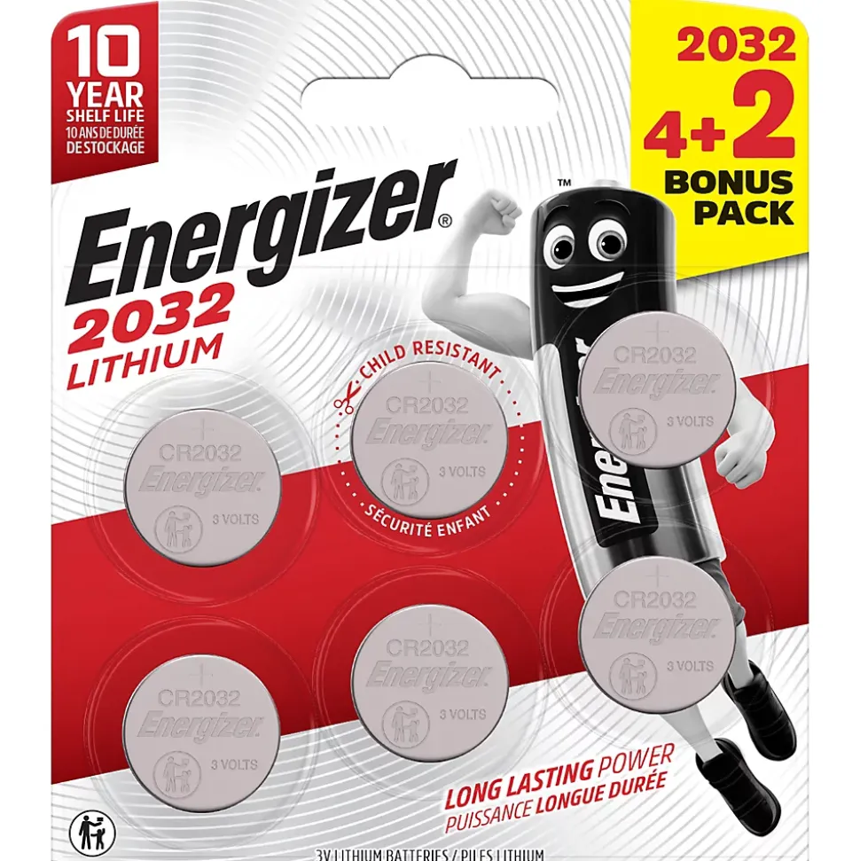 Pile Lithium vendue par 6 CR2032 3V Energizer