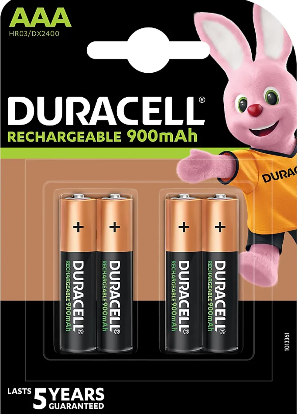Pile rechargeable AAA (LR03) Duracell 900Mah, lot de 4