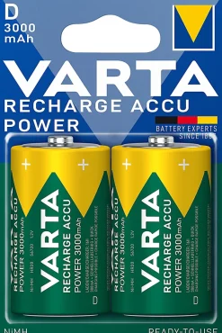 Pile rechargeable Ni-MH D (LR20) Varta, lot de 2