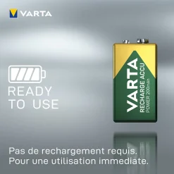 Pile rechargeable Ni-MH 9V (PP3) Varta