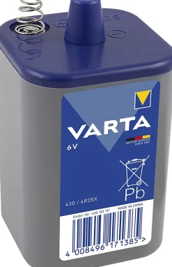 Pile saline 4R25 6V - 7.5Ah Varta, lot de 1