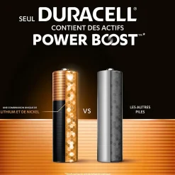Piles alcaline AAA LR3 Duracell Plus Powerboost - lot de 12