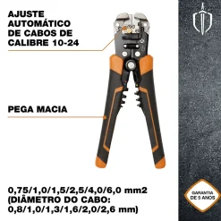 Pince à dénuder à cliquet Magnusson pour câbles section 0,2 à 6 mm²