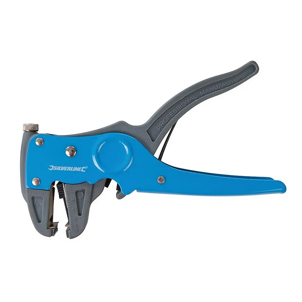 Pince à Dénuder Ajustable 2-en-1 170 mm - Outil Pratique pour Électriciens - Précision et Efficacité - Silverline