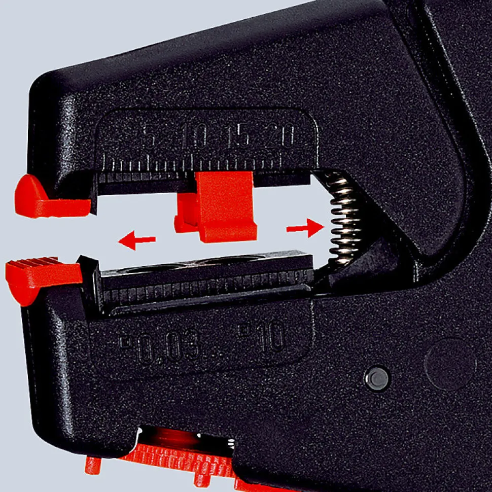 Pince à dénuder auto-ajustable - 0.03-10.0 mm² - KNIPEX - 1240200