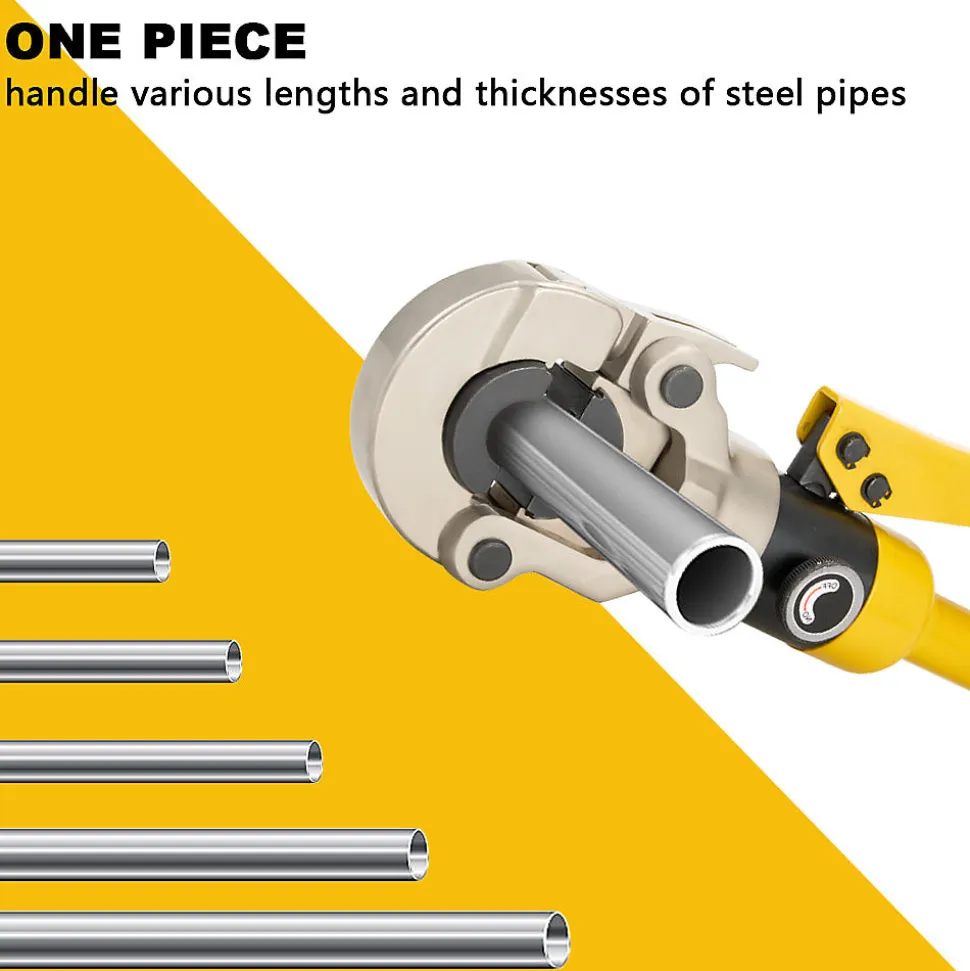 Pince à sertir multi-couches jaune 100kN pour raccords : TH16, 20, 26, 32