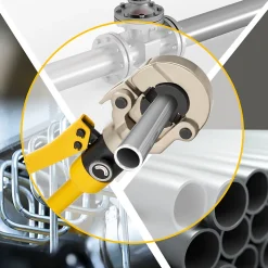 Pince à sertir multi-couches jaune 100kN pour raccords : TH16, 20, 26, 32