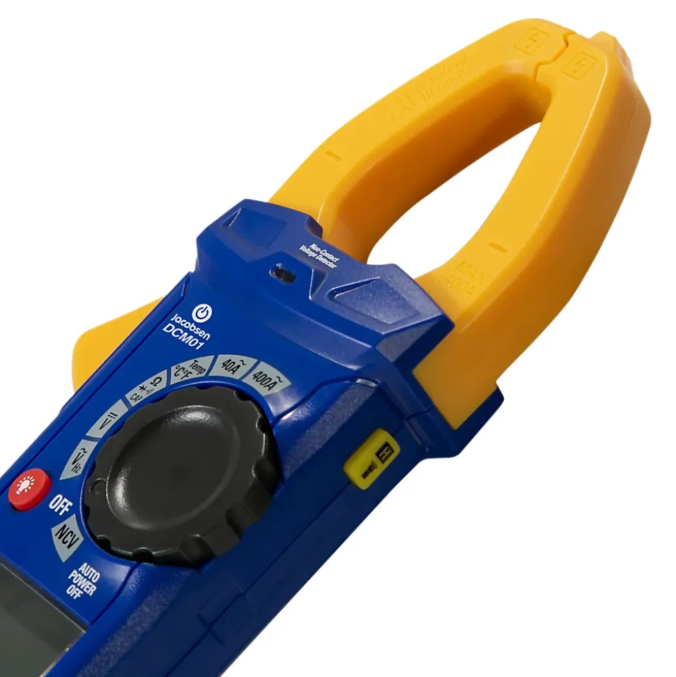 Pince ampèremétrique Jacobsen DCM01 CAT III 400 A - 600 V l.72 P.40 x H.225 mm