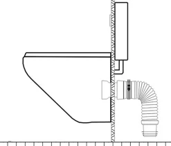 Pipe souple extensible MULTIBATI - Extensibilité: 320-670 mm - diam : canalisation 100-110 mm