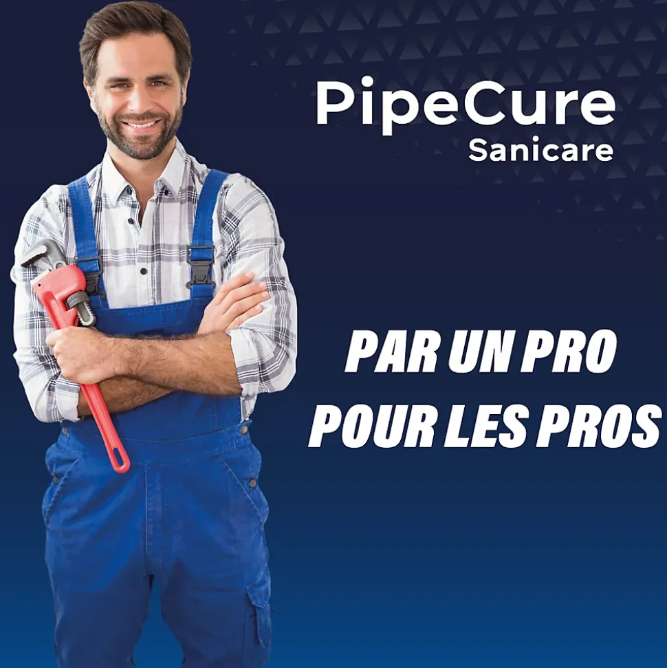PipeCure Sanicare, Kit de 4 Diametres Alesoirs PVC pour Professionnels (32,40,50 et 100 mm), Lame en carbure disponible