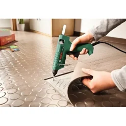 Pistolet à colle BOSCH PKP 18 E Gluey Evergreen - 500 W, câble amovible, LED, coffret de transport
