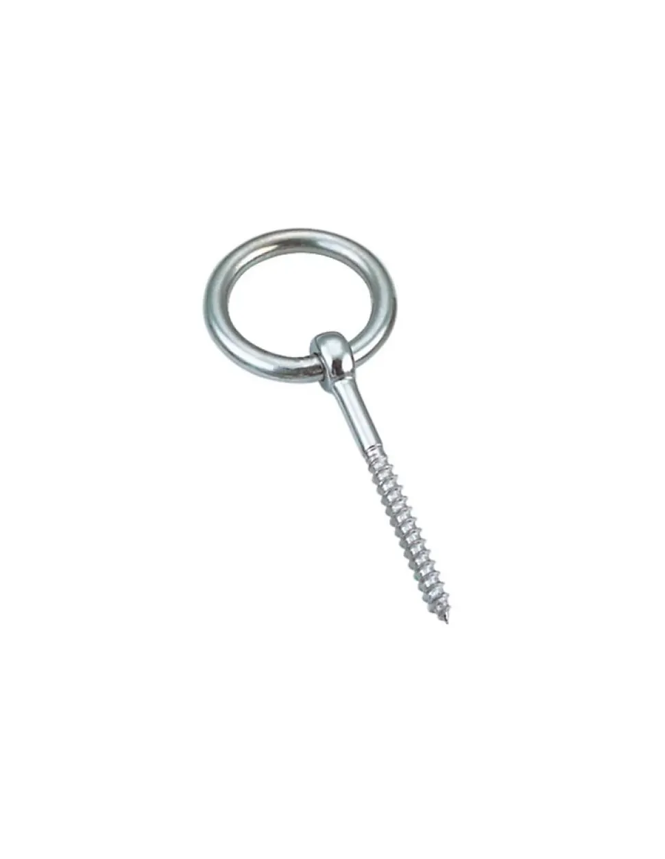 Piton Anneau Filetage Bois 8X80 Filetée sur 40 Inox A4 - 1 pièce