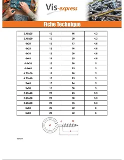 Piton Bois 6X60 Acier zingué - 10 pièces