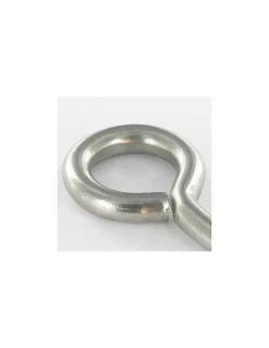 Piton Bois 5X40 Filetée sur 24 Longueur total 64 Oeil 14 Inox A2 - 10 pièces