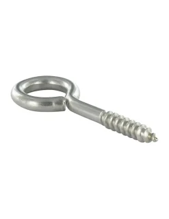 Piton Bois 6X60 Filetée sur 36 Longueur total 90 Oeil 18 Inox A2 - 1 pièce