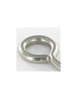 Piton Bois 3X16 Filetée sur 10 Longueur total 28 Oeil 6 Inox A2 - 10 pièces