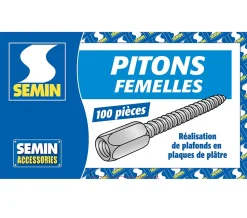 Pitons Femelles Semin, Boite de 100 (lot de 2)