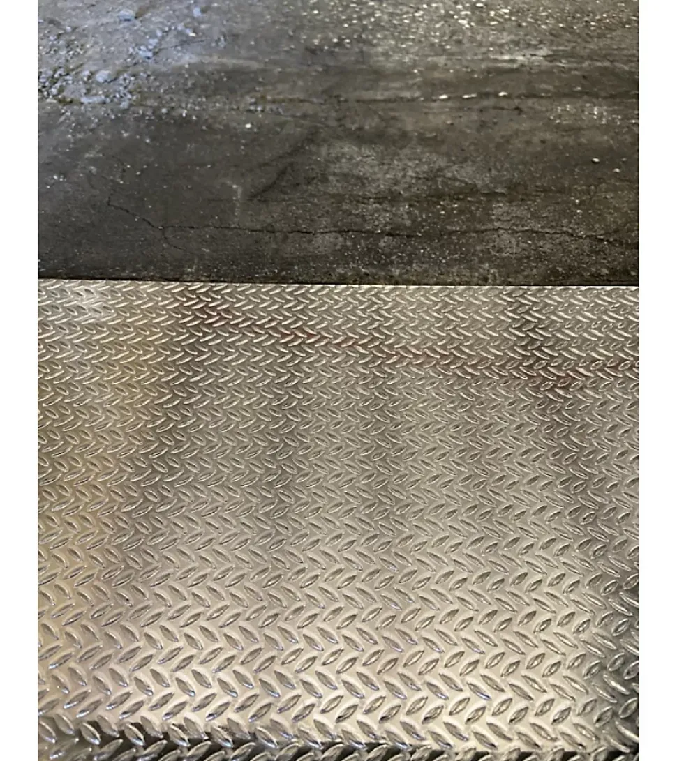 Plaque Aluminium Grain de riz, ép. 1/2mm, Hauteur 25cm x Largeur 140cm