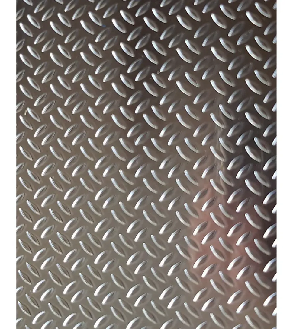 Plaque Aluminium Grain de riz, ép. 1/2mm, Hauteur 10cm x Largeur 50cm