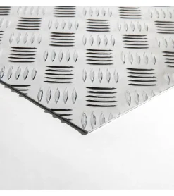 Plaque Aluminium Strié, ép. 2/3mm, Hauteur 50cm x Largeur 80cm