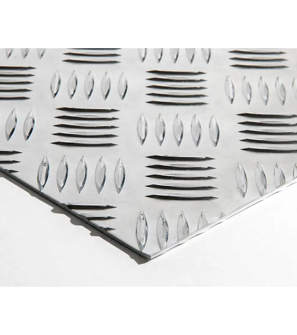 Plaque Aluminium Strié, ép. 2/3mm, Hauteur 30cm x Largeur 60cm