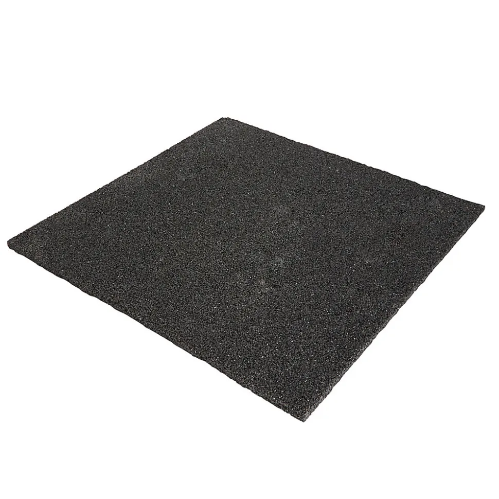 Plaque anti-vibration en caoutchouc noir Diall