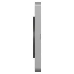 Plaque de finition 1 poste Schneider Electric Odace Touch S530802 coloris aluminium l.85 x P.10 x H.85 mm