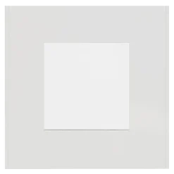 Plaque de finition 1 poste Schneider Electric Unica Déco Essentielle NU600218 coloris blanc l.88,6 x P.10,25 x H.85 mm